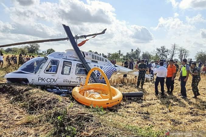 Helikopter Milik Avian Jatuh, Tujuh Orang Tewas