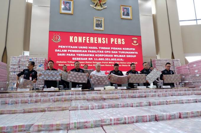 Viral, Hasil Sitaan Terbesar Kejagung RI Rp 11 Triliun